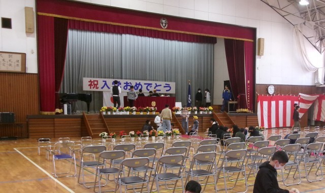 明日の入学式の準備