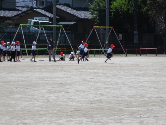 ５０メートル走の様子