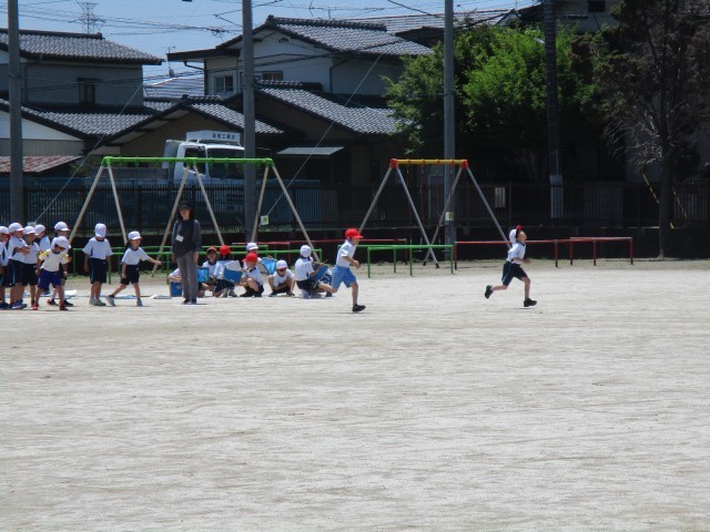 ５０メートル走の様子