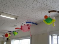 空を泳ぐ金魚たち