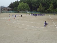 ２年生のリレーの練習です