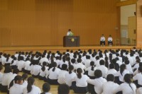 後期始業式の様子