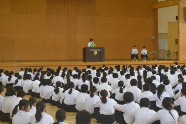 後期始業式の様子